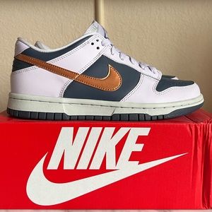 Bronze & periwinkle Nike dunks